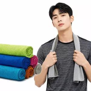 아이스 쿨타월 스포츠 냉감타월 운동수건 순간 냉각 원단 헬스 등산 러닝 땀수건 개별포장