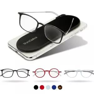 씬옵틱스 미국 ThinOptics 휴대용 초슬림 Rectangular 블랙+자석 케이스