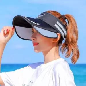 슬라이드날개썬캡 블랙