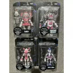 새로운 FNAF 시스터 로케이션 피규어 펀타임 프레디 폭시 볼라 5인치 액션
