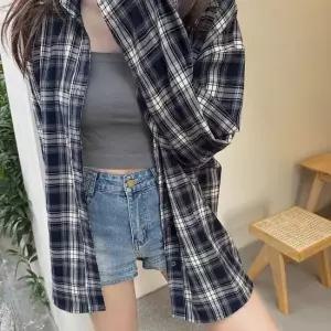 오버핏 가을 체크셔츠 남방 LM-0695 체크남방 체크셔츠 가을남방 가을셔츠 오버핏셔츠