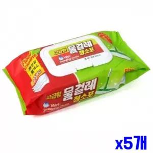 고급형 부직포 물걸레 청소포 25매 x5개 [BHG52679]