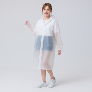 샵앤 남녀공용 EVA 다회용 방수 후드 롱 레인코트 WDMS-WJP-TS14463871
