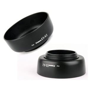 ES-62 렌즈 후드 리버시블 카메라 액세서리 캐논 450D EF50mm f/1.8 II 니콘 ES 62