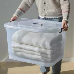 플라스틱 투명 120L 보관함 대형 이사짐박스 이불 70L 90L 정리 이삿짐 옷