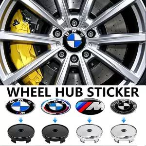 자동차휠캡 56mm 60mm 자동차 허브캡 스타일링 휠 센터 허브 캡 엠블럼 BMW 호환 M E34 E36 E60 E90 X5 X6