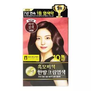 [하프클럽/셀럽하우스]리엔 흑모비책 한방 새치염색크림 와인갈색 3회분 -O