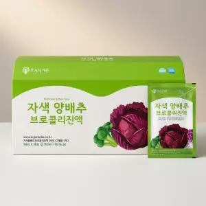 오가닉가든 자색 양배추 브로콜리진액 90ml 30포 1개
