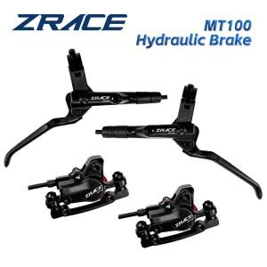 2025 뉴 ZRACE MT100 산악자전거 유압 브레이크 MTB 오일 압력 디스크 브레이크 세트 앞뒤 브레이크