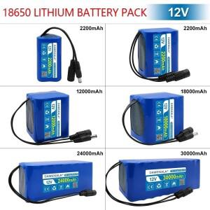 태양 에너지 저장 전기 스쿠터 발전소에 대 한 12V 30Ah 18650 리튬 이온 배터리 팩 3S10P 스마트 BMS 보