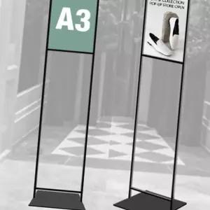 (올핀)양면삽입식 슬림형 A3 모던입간판 세로흑색 SMD-A3B