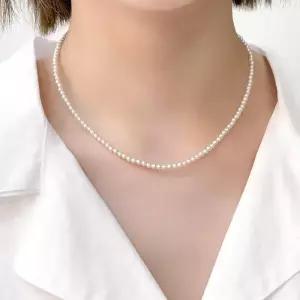 [오팔하우스]14k 3mm 스왈진주 목걸이 OPPN0154 (9209355A)