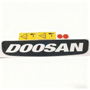 두산 대우 DH225-7용 굴삭기 부품 신구형 카운터웨이트 스티커 뒷면 커버 데칼 컬러 바