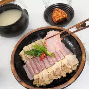 [팜스온테이블] 저온숙성 삭힌홍어 홍어회 삼합용 국내산 홍어 1kg 강 숙성