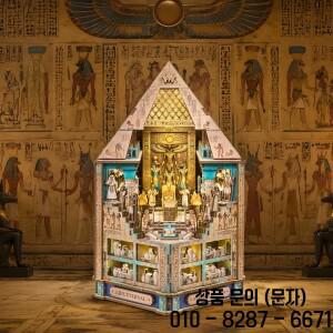 북누크 키트 3D 나무 퍼즐 이집트 파라오 미라 DIY 미니어처 인형의 피라미드 모델 조립 홈 데코레이션 선