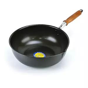 나무손잡이 업소용 경질 웍 북경팬 30호-29.5cm