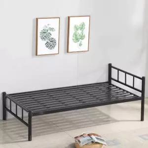 싱글 철제 침대 라지 더블 침대틀 2m 접이식 블랙 직원