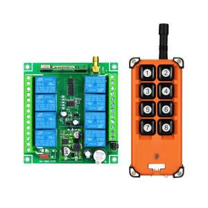 DC12-36V ASK 장거리  신호 침투  응답 방수 RF 송신기 리시버 433MHz 리모컨