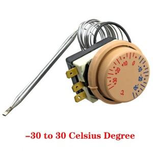 1개 -30~30 ℃ 냉장고 온도 조절기 기계식 스위치 AC 250V 16A
