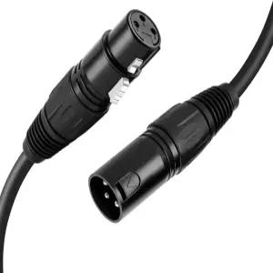 CableCreation 3핀 XLR 수컷-암컷 밸런스드 마이크 연장 케이블 스피커 믹서 PA 시스템 프리앰프 라디오