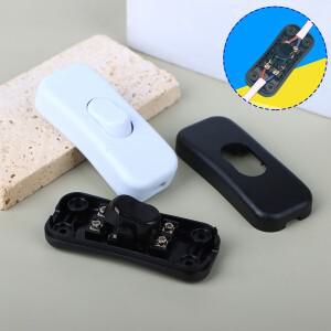 1Pc 전등 스위치 AC 250V ON/OFF 테이블 책상 램프 코드 토글 로커 LED 조명용 제어 배선 전기