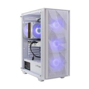 ZOTAC MEK 게이밍 PC 데스크탑, NVIDIA GeForce RTX 5060 8GB GDDR7, AMD Ryzen 5 9600X 최대 5.4GHz, 16GB DDR5, 1TB NVMe SSD, 650W 80+ 골드 PSU, WiFi 6E, 블루투스 5.3, Windows 11 홈, 화이트