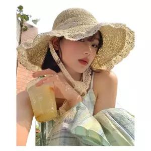 챙 넓은 햇빛차단 대형 모자 큰 야외 챙큰 여성 와이드 챙넓은 여름