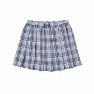 [보리보리/애플핑크]탈착 체인벨트 체크 플리츠스커트 APT0T166GST_TB