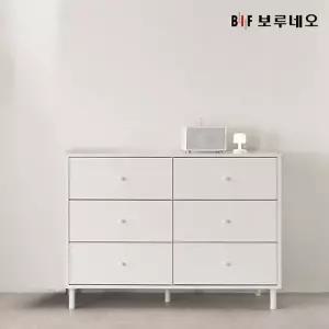 [보루네오]앳홈 뉴이츠 1200 3단 6칸 와이드 서랍장_착불배송