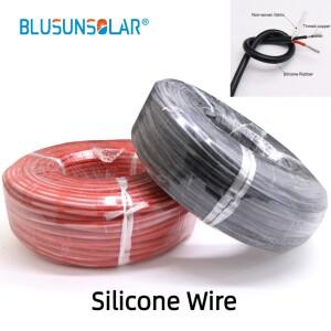 200 미터롤 202224AWG 구리 와이어 실리콘 고무 케이블 부드러운 유연한 DIY LED 커넥터 고온 방지