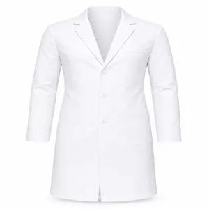 골든카트 남녀공용 폴리에스터 긴소매 흰색 의사 가운