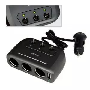 sh) 시거잭 12V24V겸 USB 스위치3구 멀티소켓 자동차용품