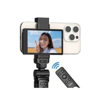 브이로그스크린 셀카 모니터 화면 KIN 뉴모아브이로그스크린 PH02 삼각대 촬영