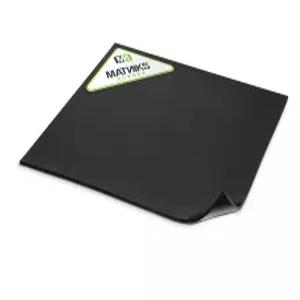매트닉스 실리콘 고무 시트 12x12 인치 x 1/8 (0.125) 블랙 듀로 A65 고온 내열 개스킷 소재 헤비 듀티