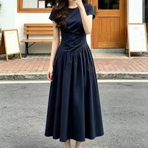 [아리엘스타일] 셔링라인 플레어원피스 슬림핏 마이뉴원피스