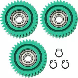 500W 전기 자전거 허브 모터용 8mm 베어링이 장착된 AS 축 스핀들론 3Pcs 35T 경사 나일론 기어
