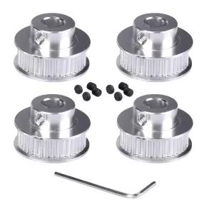 뉴위시 GT2 풀리 40 톱니 5mm 보어 폭 타이밍 벨트 알루미늄 휠 3D 프린터용 CNC 4개