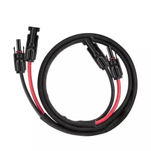 Geosiry 3FT 10AWG 태양광 패널 연장 케이블 암 커넥터 및 수 충전 컨트롤러 발전기