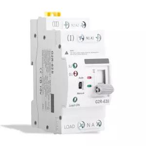 AC110V 63A 2P ATS 자동/수동 변속 스위치 무정전 전원 공급 장치용 태양광 발전기 이중 전환 DIN 레일