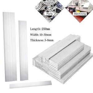동판 1PCS 두께 3 ~ 8MM 너비 사각형 길이 봉 6061 강판 바 직사각형 금속 250MM 플랫 10 알루미늄 30MM
