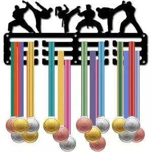 가라데 메달 홀더 행거 디스플레이 랙 스포츠 금속 상 철 벽 홈 경주를위한 작은 마운트 장식
