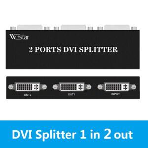 HDMITODVI WIISTAR 듀얼 모니터 DVI 비디오 분배기, 2 디스플레이 , 신호 연결 캐스케이드 1 1IN2OUT, 포트