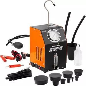 VEVOR 자동차 연기 머신 누출 감지기 DC 12V 증기 진공 진단 테스터 내장 공기 펌프 압력계 및 유량계 포함