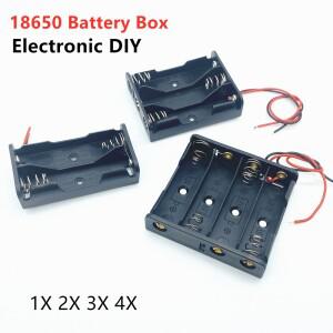18650 보조베터리 케이스 1X 2X 3X 4X 배터리 홀더 보관함 정리함 1 2 3 4 슬롯 컨테이너 와이어 리드