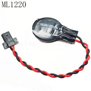 1개/몫 ML1220 3V 검정색 플랫 플러그 BIOS Coms 리튬 마더 보드 배터리 버튼 셀 노트북 백업 메모리