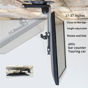 주방 식사 캐러밴 Motorhome TV 홀더 부품 액세서리 17-37 인치 접이식 행거 자동차 모니터 천장 리프트 스