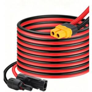 1/2/3M 태양광 커넥터 - XT60 어댑터 12AWG 케이블 발전기 휴대용 파워 스테이션용 패널 충전 연결