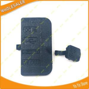 니콘 D90 USB HDMI AV OUT DC IN 고무 GPS 가죽 커버 카메라 교체용 2개/세트 복사 품질