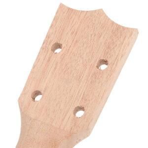 우쿨렐레 목재 넥 DIY 클래식 모양 미완성 악기 부품 가정용 교체 콘서트용