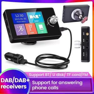 자동차 스크린 스테레오 DAB + Ezonetronics 사운드 디지털 신호 안테나 방송 어댑터 USB FM 송신기와 라디